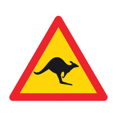 Señal de cruce de fauna